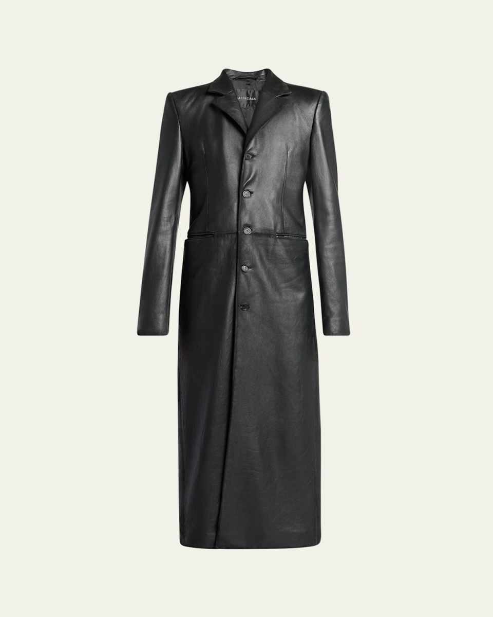 Slim Leather Coat